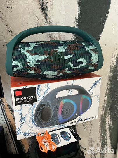 Колонка JBL boombox большая с подсветкой