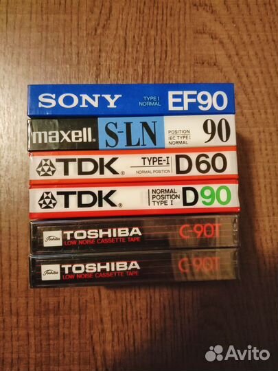Аудиокассеты новые запечатанные
