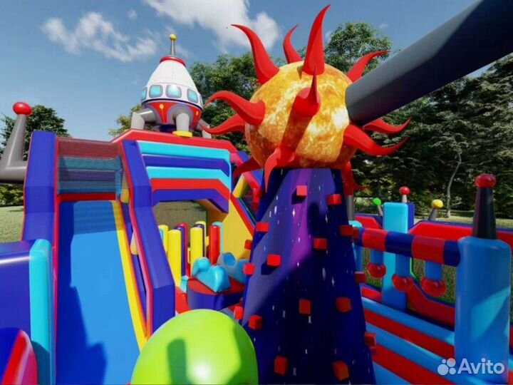 Большой батут Галактика 8*6m