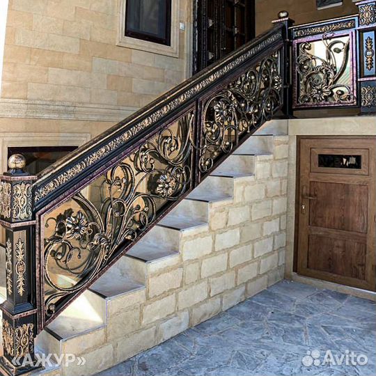 Кованые перила на заказ. Прямые и винтовые