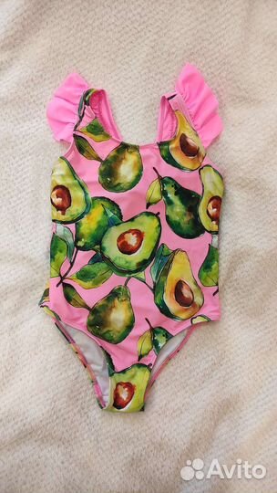 Купальник для девочки с авокадо