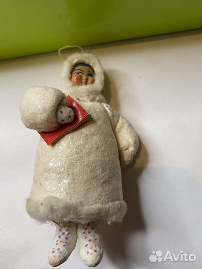 Елочные игрушки папье маше Девочка