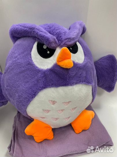 Сова с пледом 3в1