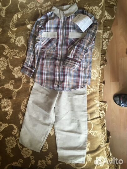 Новые детские костюмы (лен) и рубашка