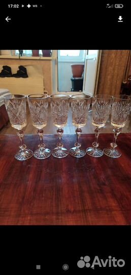 Хрустальные фужеры