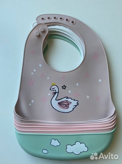 Нагрудник-слюнявчик из пищевого силикона