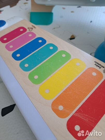 Hape пианино ксилофон барабан музыкальные игрушки