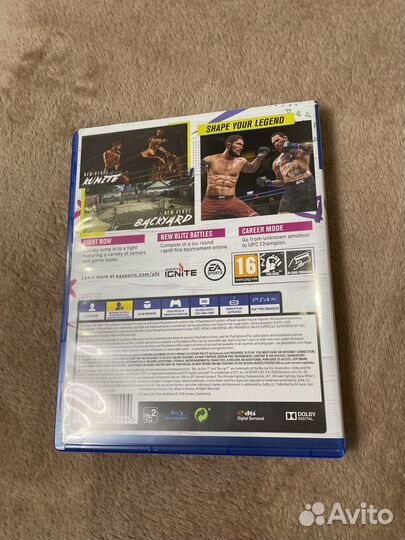 Диск для ps4 ufc 4