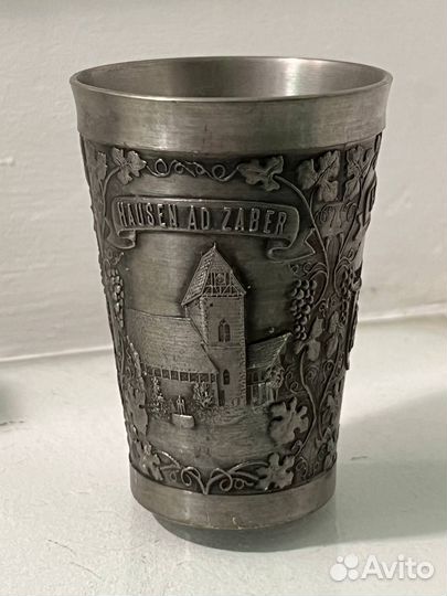 Рюмка олово винтаж Германия