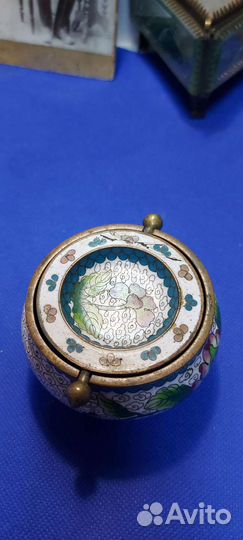 Пепельница клуазоне старый китай