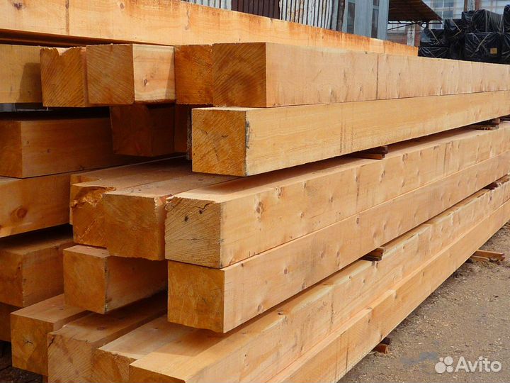 Брус камерная сушка, сосна 190х190мм, доставка