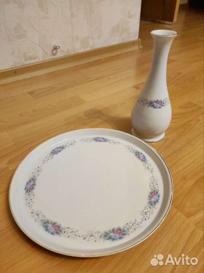 Блюдо и ваза Коростеньский фарфор