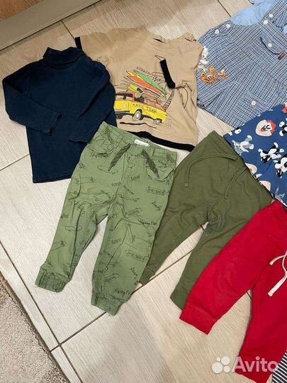 Вещи пакетом на мальчика 80 86 92