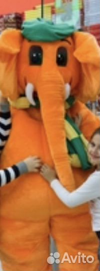 Ростовая кукла Оранжевый слон