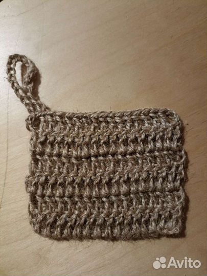 Эко губки из джута для уборки и мытья посуды