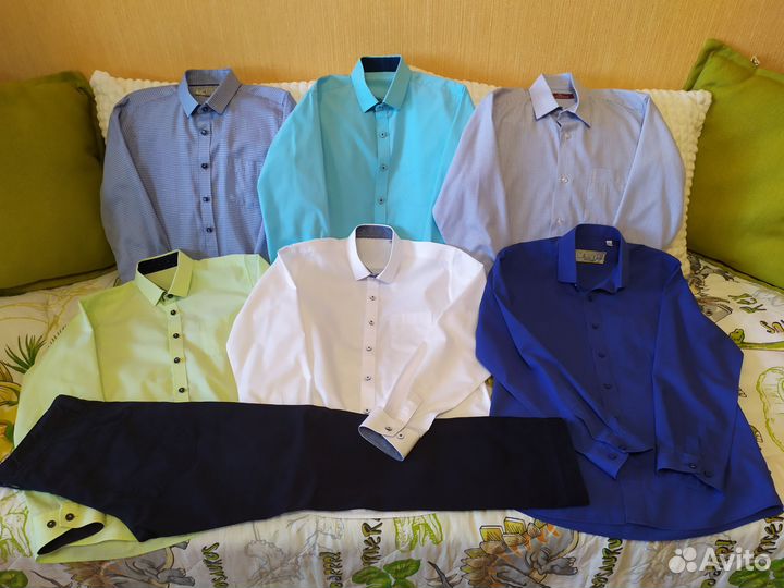 Рубашки вещи пакетом для школы цена за всё 140 146