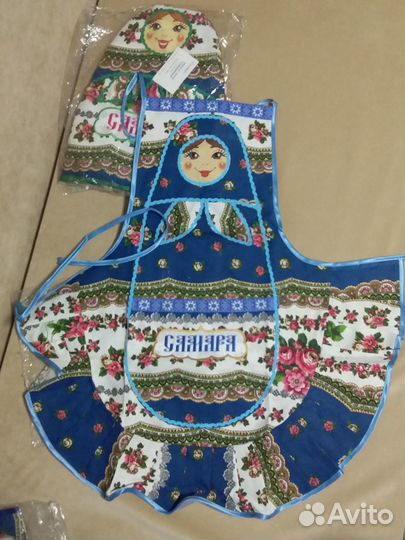 Грелка-чехол на чайник, в подарок прихватка+фартук