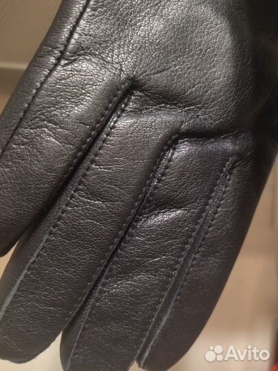 Перчатки женские кожаные р. 7 новые