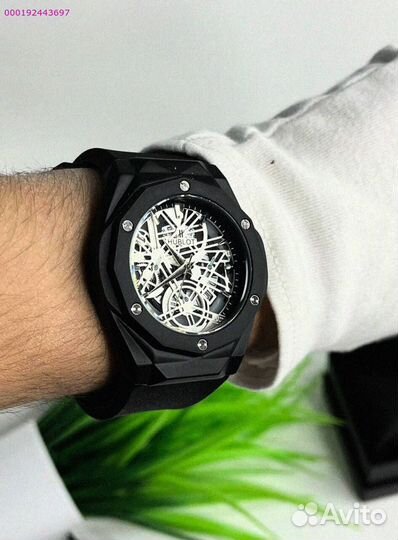Наручные часы Hublot WHB3 чёрные (Арт.97001)