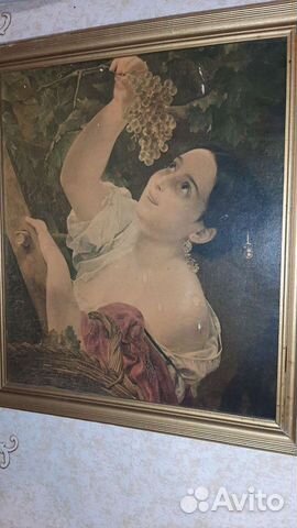 Картины Брюлова Дама с виноградом, Всадница, СССР