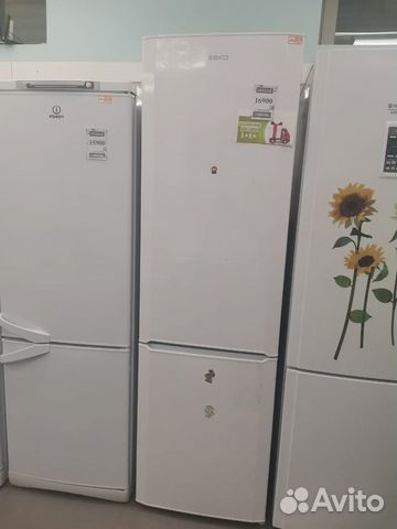 Двухметровый холодильник Beko б/у