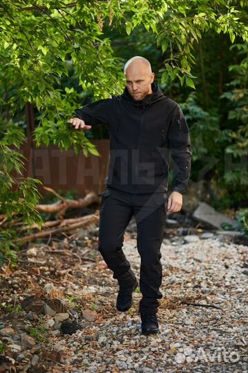 Тактический костюм Softshell, до -10С, Черный