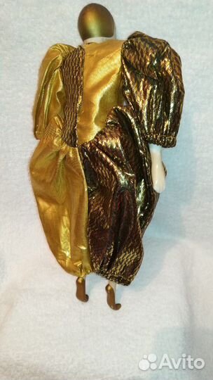 Кукла фарфоровая. Паяц. винтаж