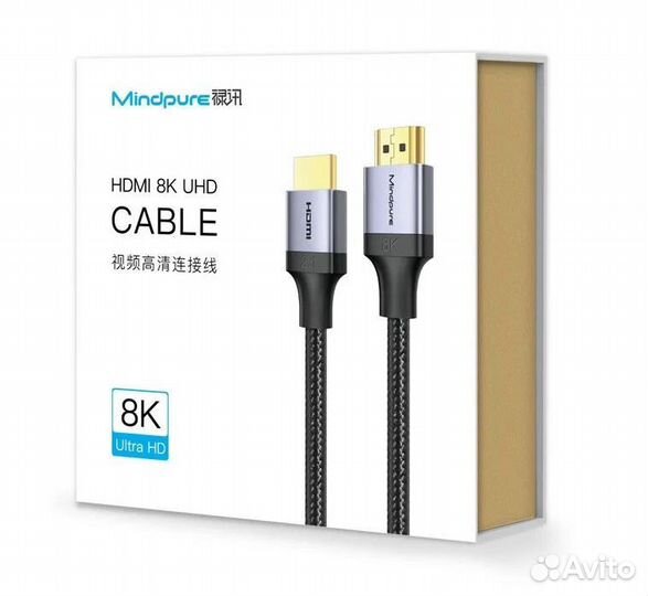 Кабель hdmi 2.1v 8K Mindpure HD009 1м