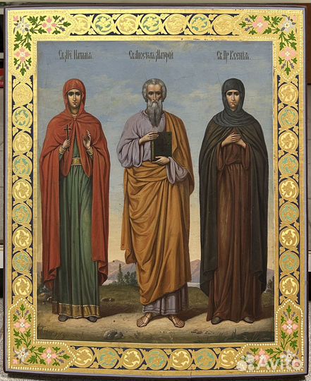 Храмовая Икона Святые Наталия, Матфей, Ксения