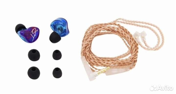 Гибридные наушники KZ ZST pro гарнитура новые