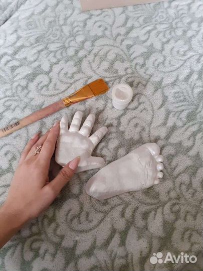 Детские слепки ручек и ножек