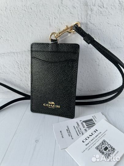 Картхолдер Coach для пропуска. Оригинал