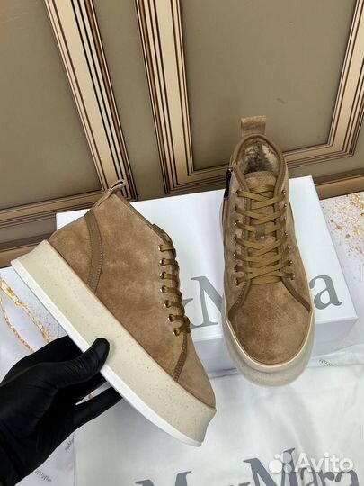 Кроссовки Кеды Ботинки Max Mara Зима Мех 36-40