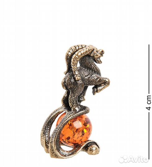 Фигурка Знак зодиака - Козерог (латунь, янтарь) A1966278