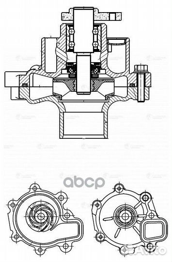 Насос водяной для а/м Mazda CX-5 (12) /3 (13)