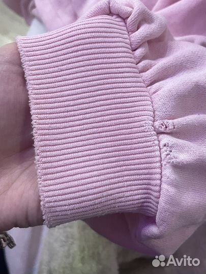 Розовое худи