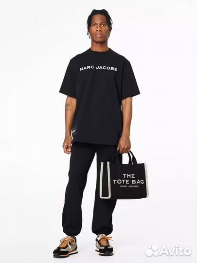Marc Jacobs THE jacquard medium tote BAG black