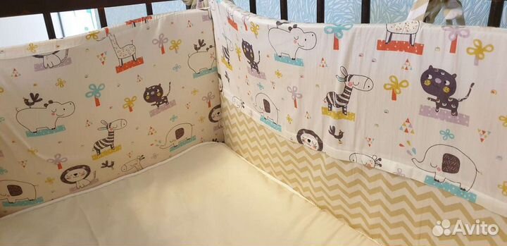 Бортики в детскую кроватку бу