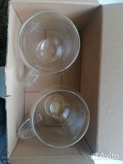 Чашки из жаропрочного стекла