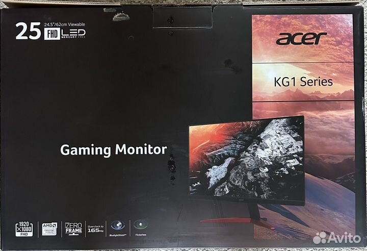 Gaming Monitor Acer KG251QJbmidpx 165hz