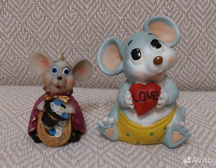 Копилка - мышь и фигурка мышки