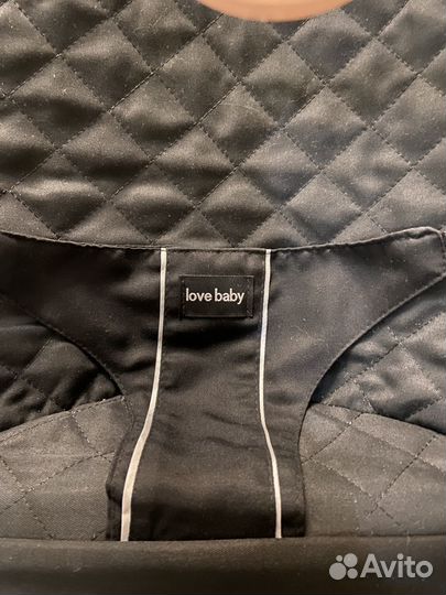 Шезлонг детский love baby черный