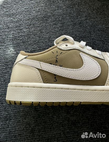 Кроссовки Air Jordan 1 low x travis scott Golf