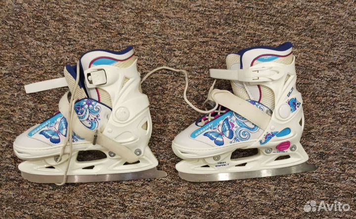 Коньки раздвижные размер 30-33