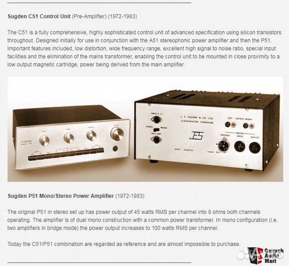 Sugden c51 p51