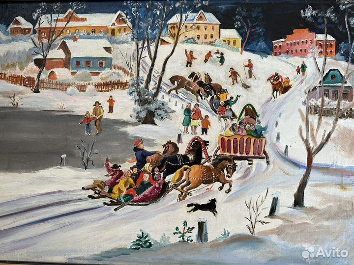 Картина маслом на холсте большая