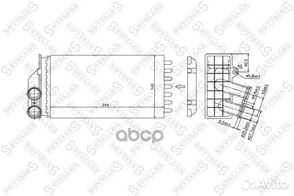 10-35103-SX радиатор печки Citroen C4, Peugeot