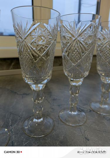 Фужеры хрустальные СССР 20 см