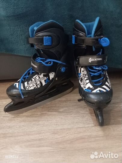 Коньки раздвижные 34 37