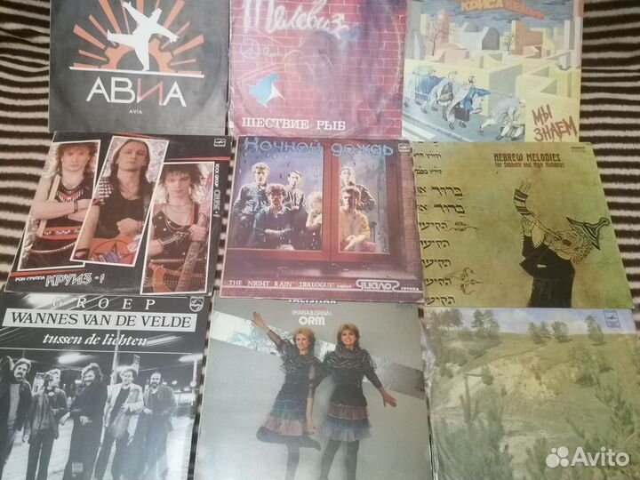 Виниловые пластинки русский и зарубежный рок, поп